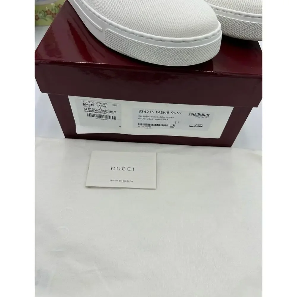 Men's Gucci ace slip on sneakers size 11 fits 11.5 US made in Italy